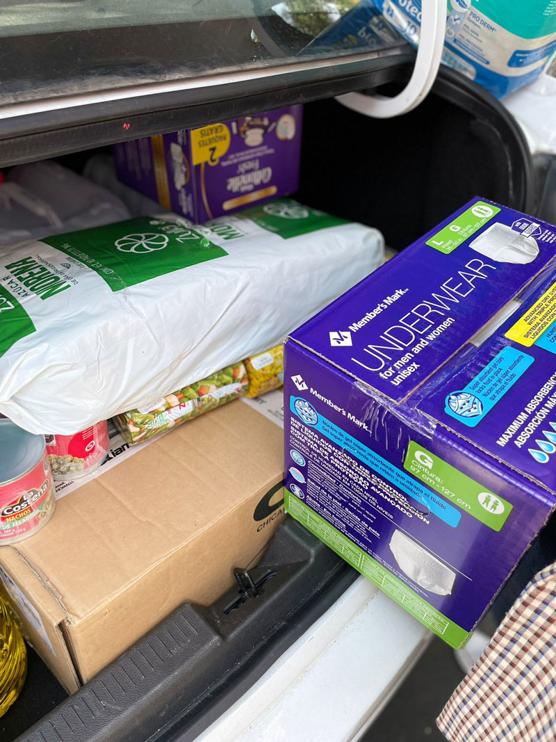 Donación de despensa, pañales y productos personales a la Casa Madre Teresa