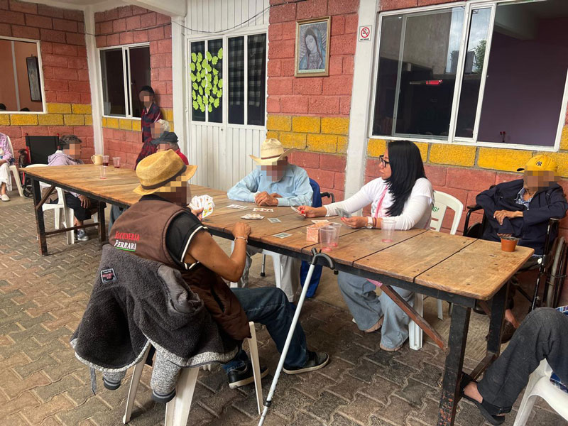 convivencia con el albergue esperanza de vida